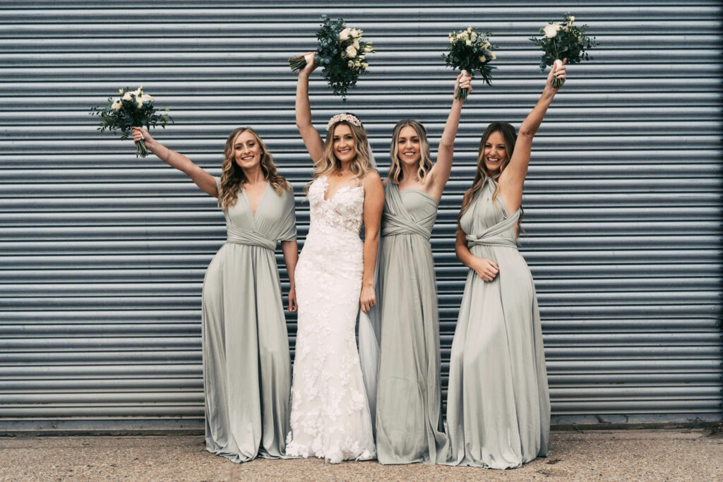 Grey sage hot sale bridesmaid dresses