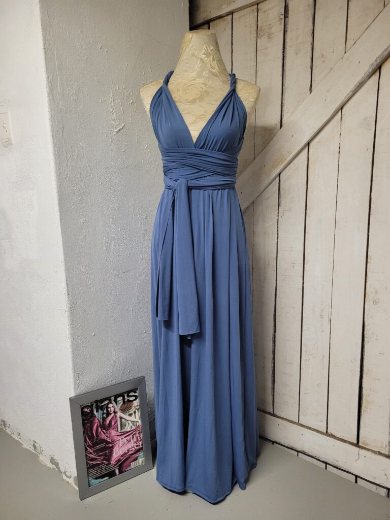 Infinity Dress Dusty Blue